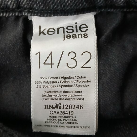 Kensie Jeans Size 14 Luxe Vintage Kelsey High Rise Skinny Gray - Picture 9 of 10